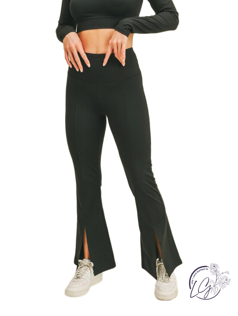 Venice High-Waist Flare Leggings – Lilac & Grace Boutique, Co.