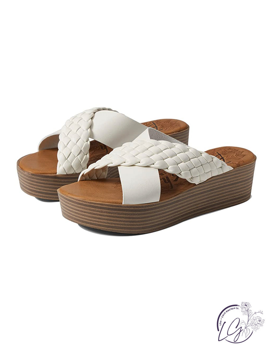 Leigh Rope Platform Sandal by Blowfish Malibu Lilac Grace