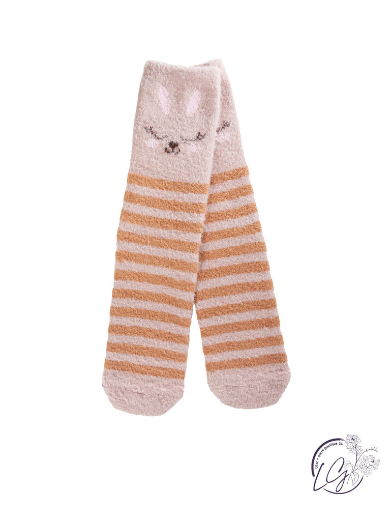 Women's Cozy Footsie Socks with Grippers