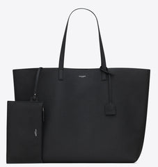 Saint Laurent East West Calfskin Shopping Tote Bag