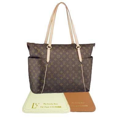 Purse Bling Neverfull GM Base Shaper, Bag Shaper for LV Never Full Bags and Other LV Totes, Vegan Leather (Brown, gm)