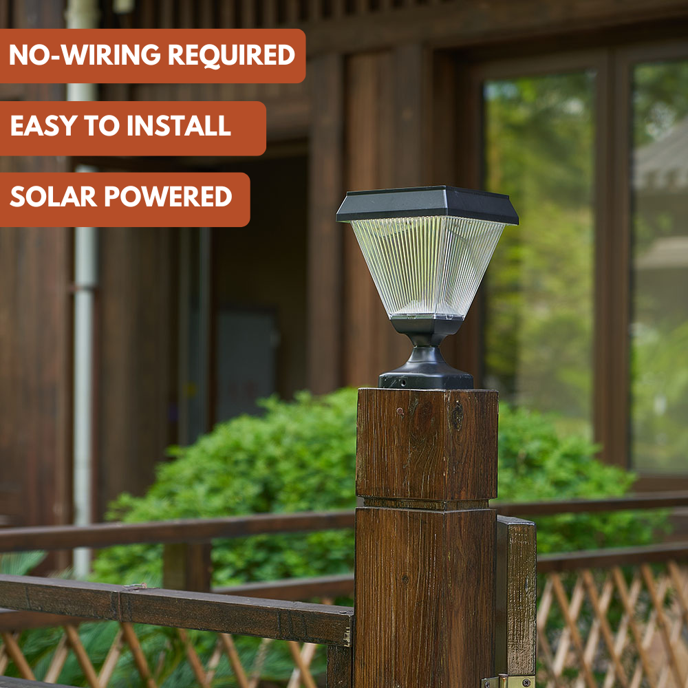 solar lights for gate posts