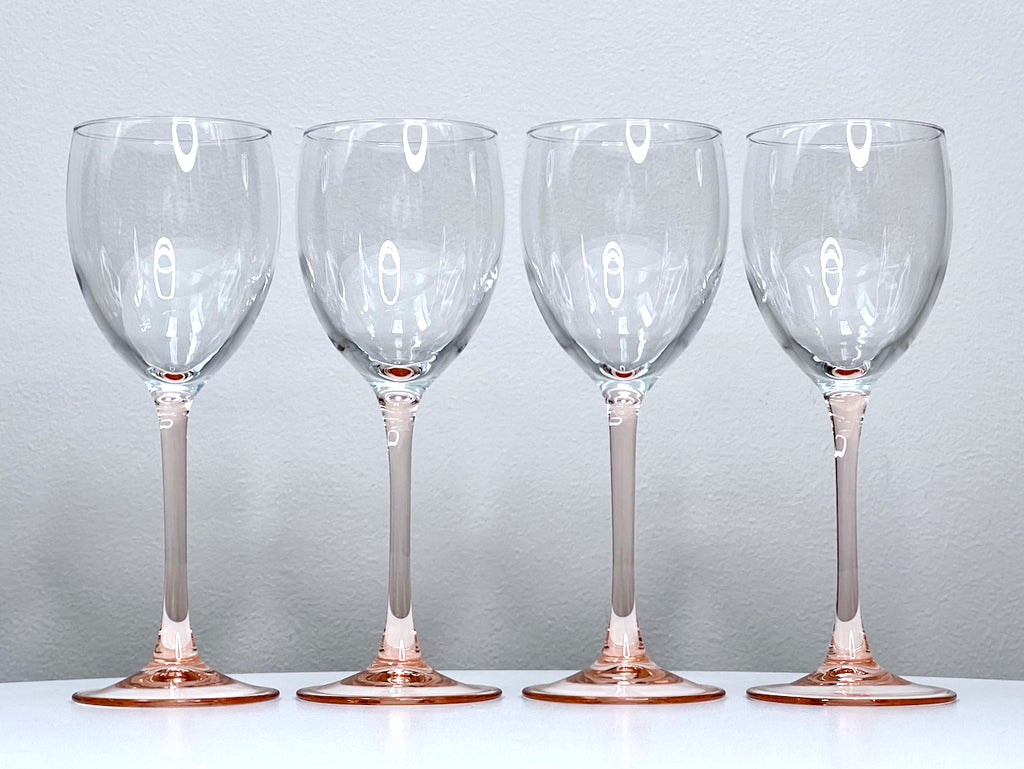 Luminarc (France) 'Rosaline Pink' Red Wine Glasses (set x6) – That Retro  Piece