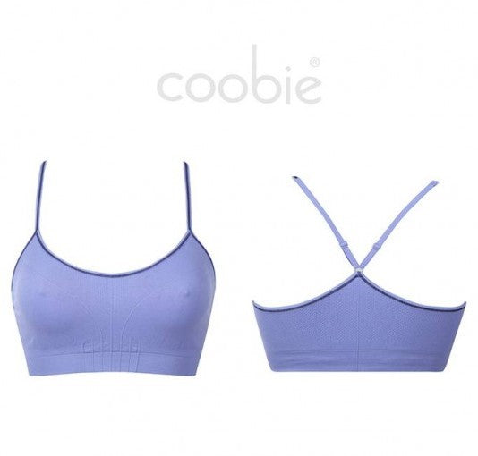 Coobie Seamless Sport Bra, Hot Pink/Charcoal, Large