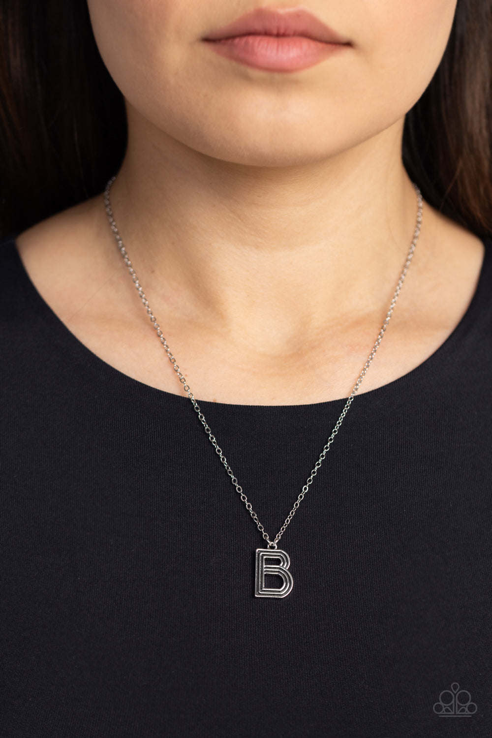 Leave Your Initials - Silver - B - Paparazzi