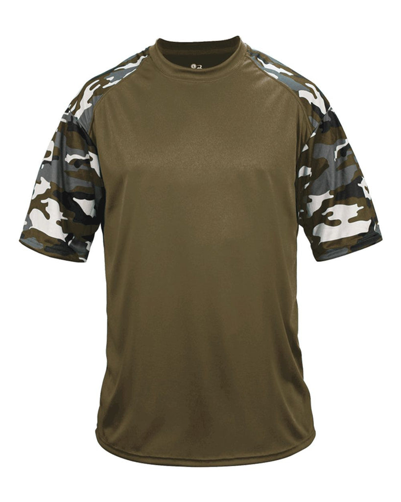 camo baseball tee