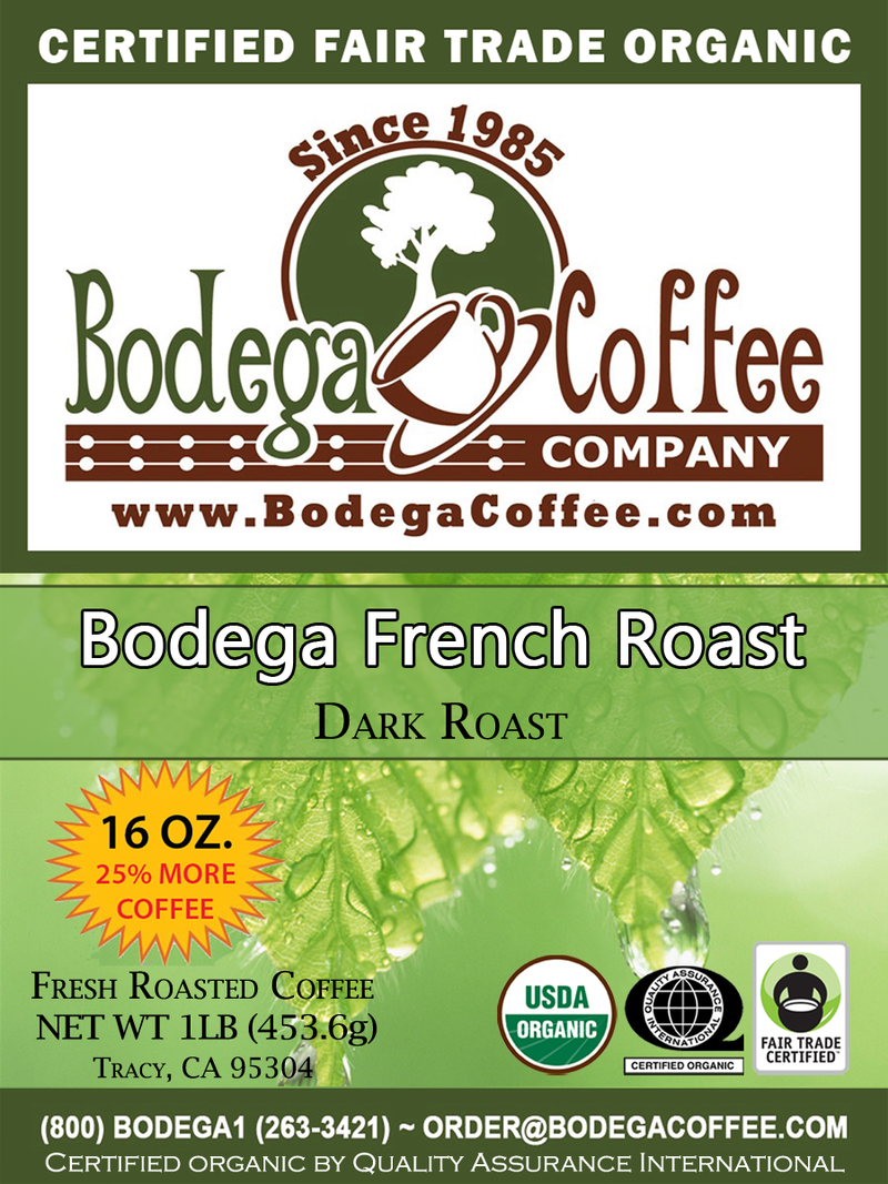 Fresh roasted fair trade organic coffee