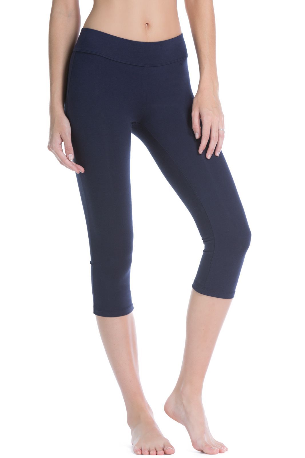 Yoga Pants | Womens Ecofabric Capri Workout Leggings | Fishers Finery
