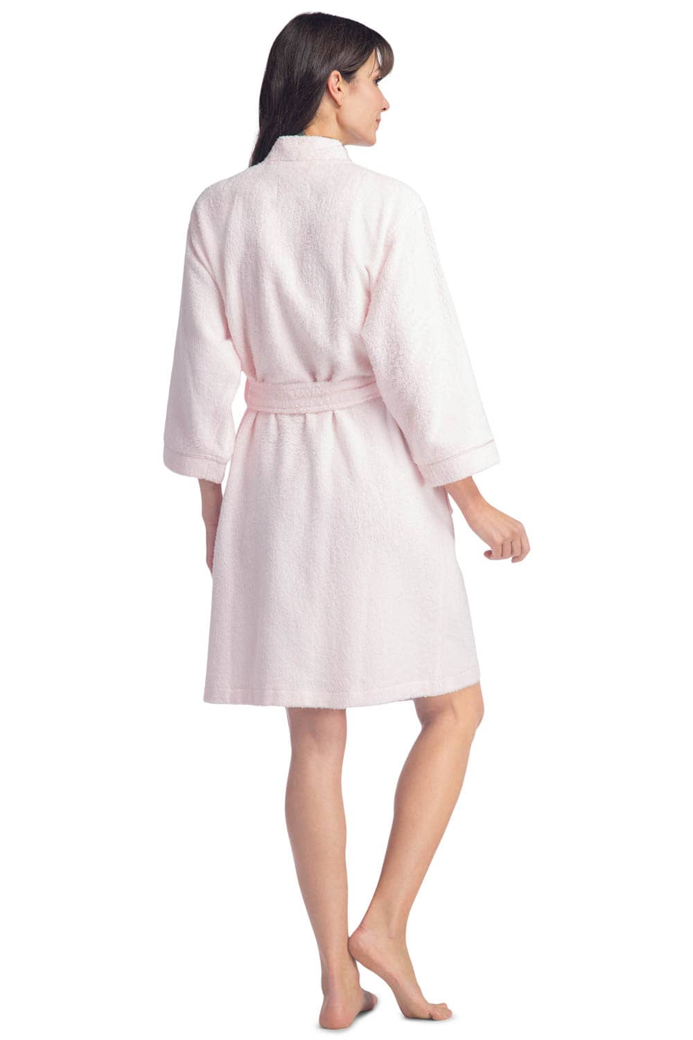 Women's Robes | Terry Cloth Kimono Style Short Robe | Fishers Finery