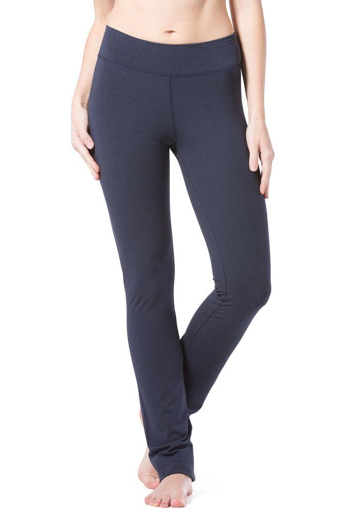 Women's Straight Leg Yoga Pants with Back Pockets | Fishers Finery