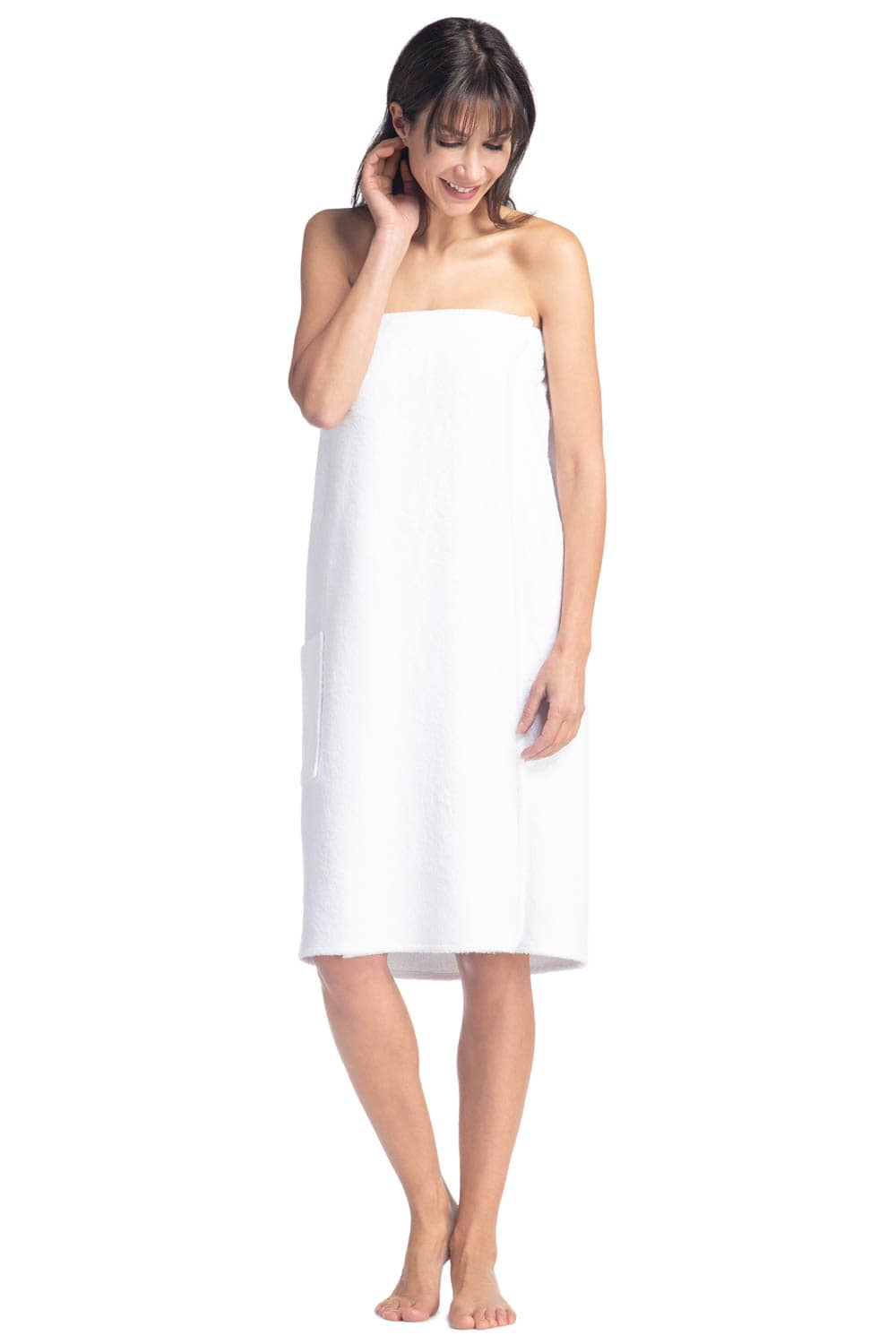 Fishers Finery Womens Premier Turkish Style Terry Spa Robe; Ultra Plush  Microfiber Bamboo/Cotton Terry White Size S/M : : Clothing, Shoes  & Accessories