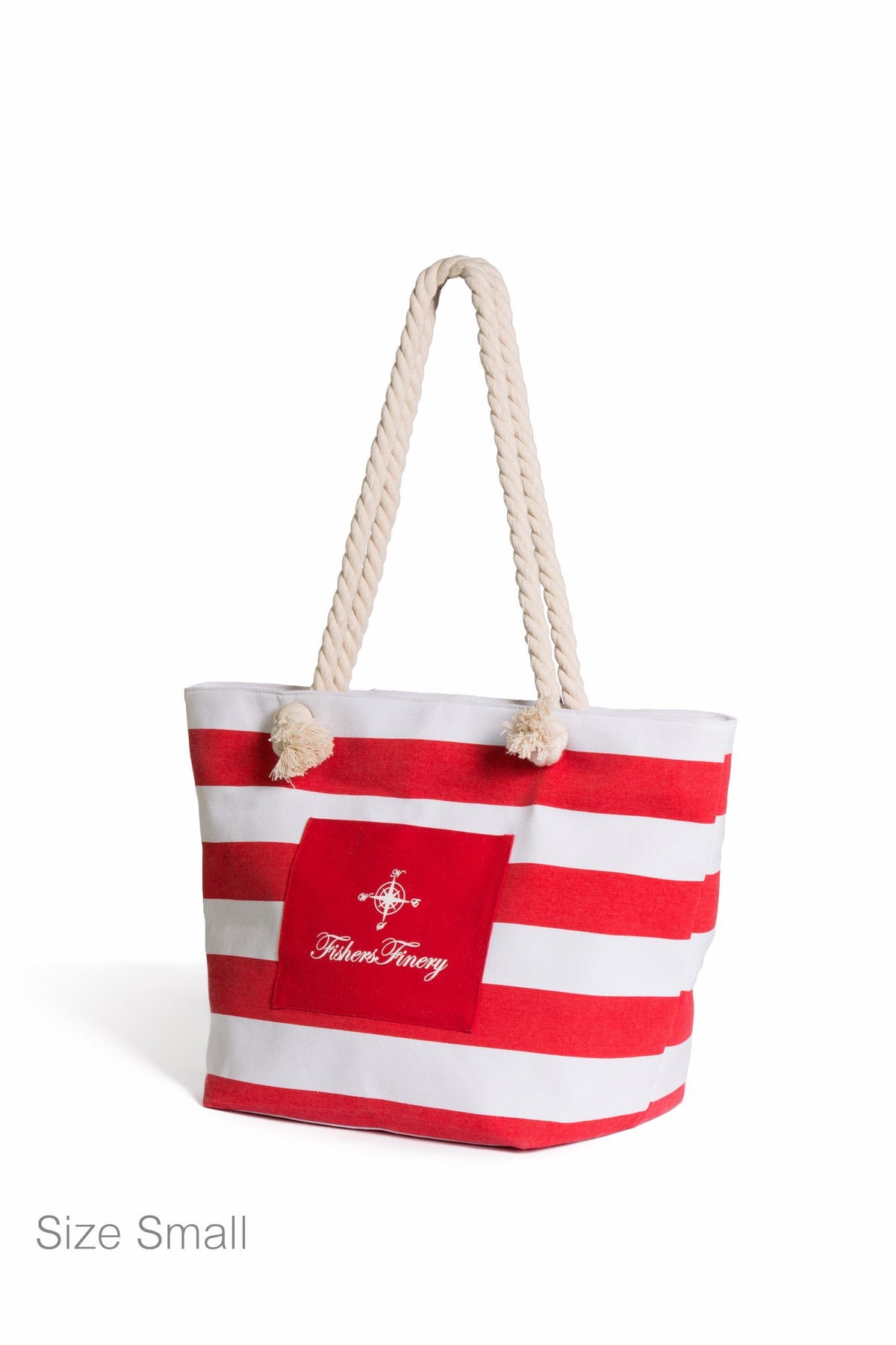 Large Canvas Beach Bag | Water Resistant plus Zipper | Fishers Finery