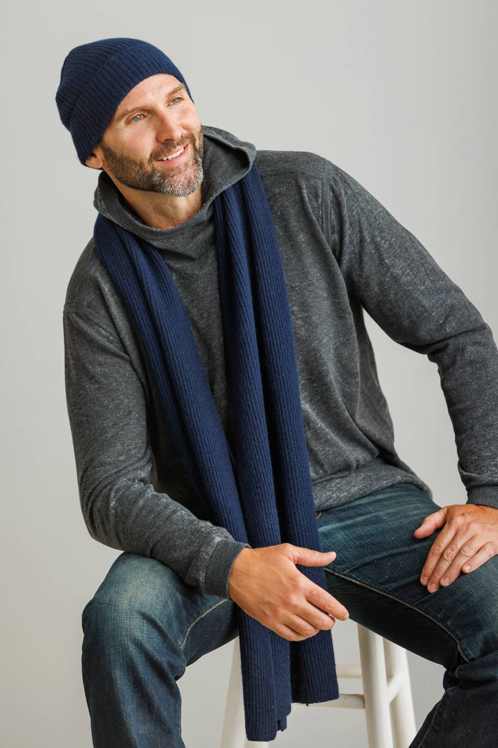 Men's Cashmere & Scarf Set Ready Cashmere | Fishers Finery