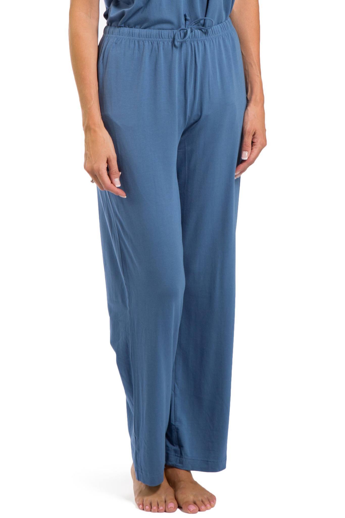 Women's Pajamas | Organic Cotton V-Neck Pajama Set | Fishers Finery