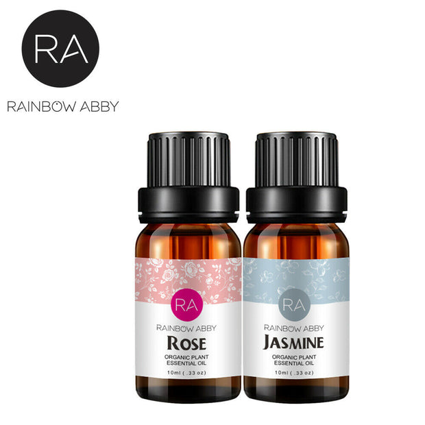 Rose Essential Oil 10ml*2 - 100% Pure & Natural Essential Oil - Aromat –  RainbowAbby 2013