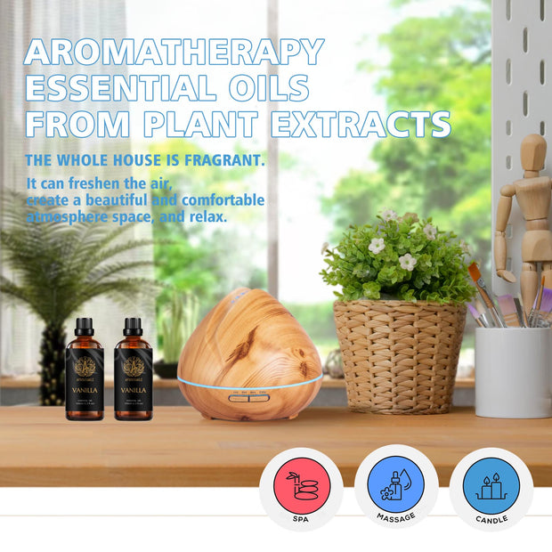 30ml Vanilla Essential Oil 100% Pure Natural Diffuser Strong Aroma  Therapeutic