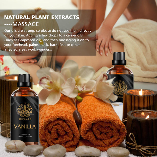 Vanilla Essential Oil Set Organic Plant Natural 100% Pure Therapeutic –  MUMAZYL