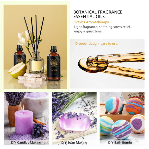 Coconut Fragrance Oils, HIQILI 100ML 100% Pure Perfume Oil for  Aromatherapy,Car Diffusion,Aroma Humidifier,Candle Making,DIY - AliExpress