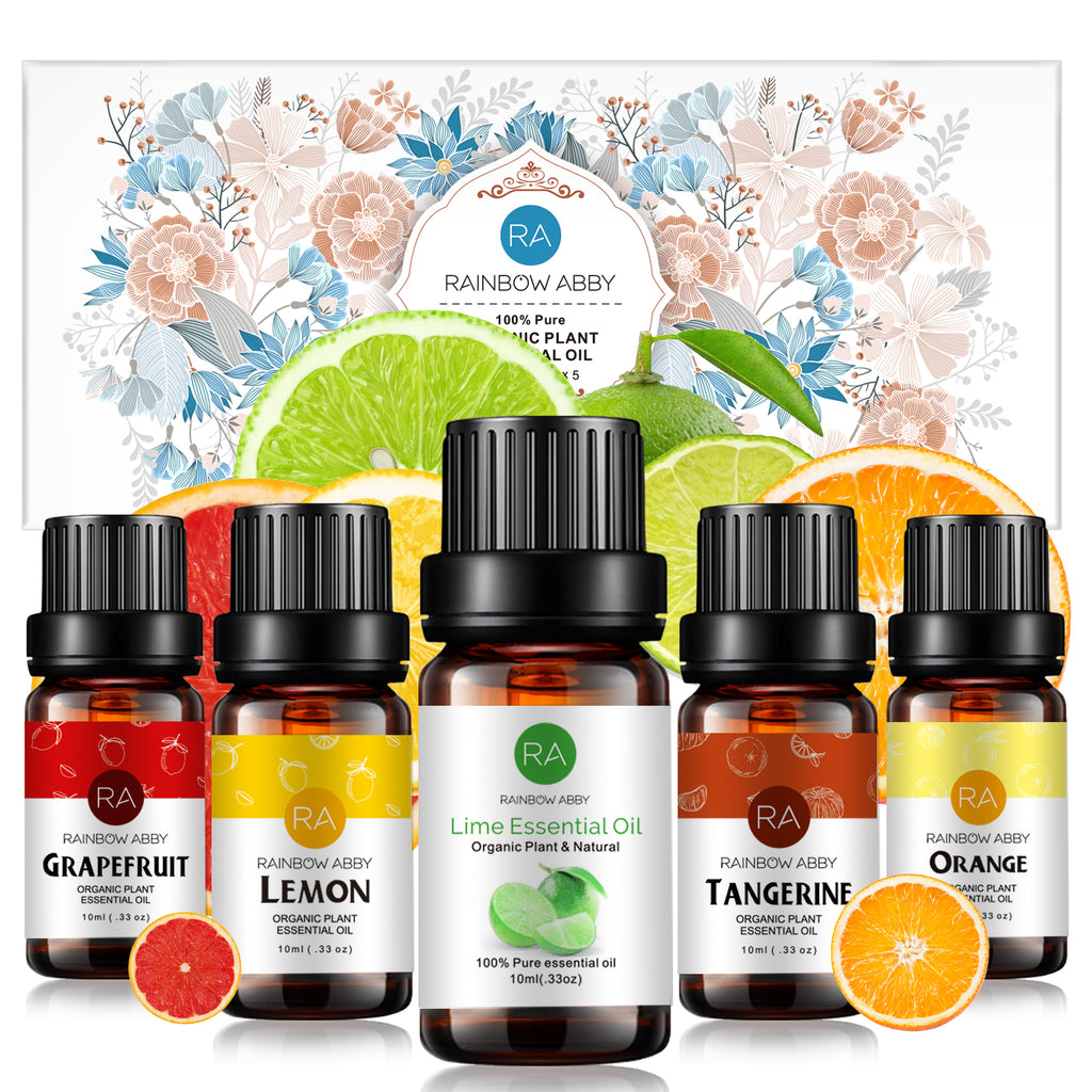 6-Pack 10ml Citrus Essential Oil Set: Lemon, Sweet Orange, Bergamot, G – RainbowAbby  2013