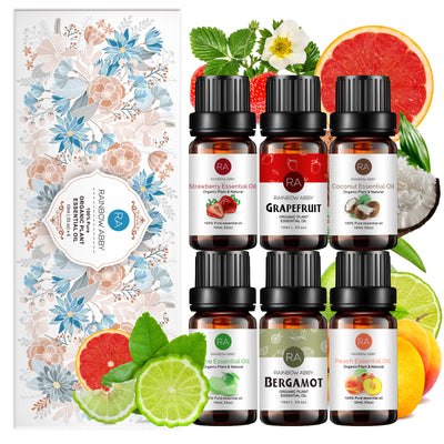 11-Pack 10ml Fruit Essential Oils Set : Strawberry, Coconut