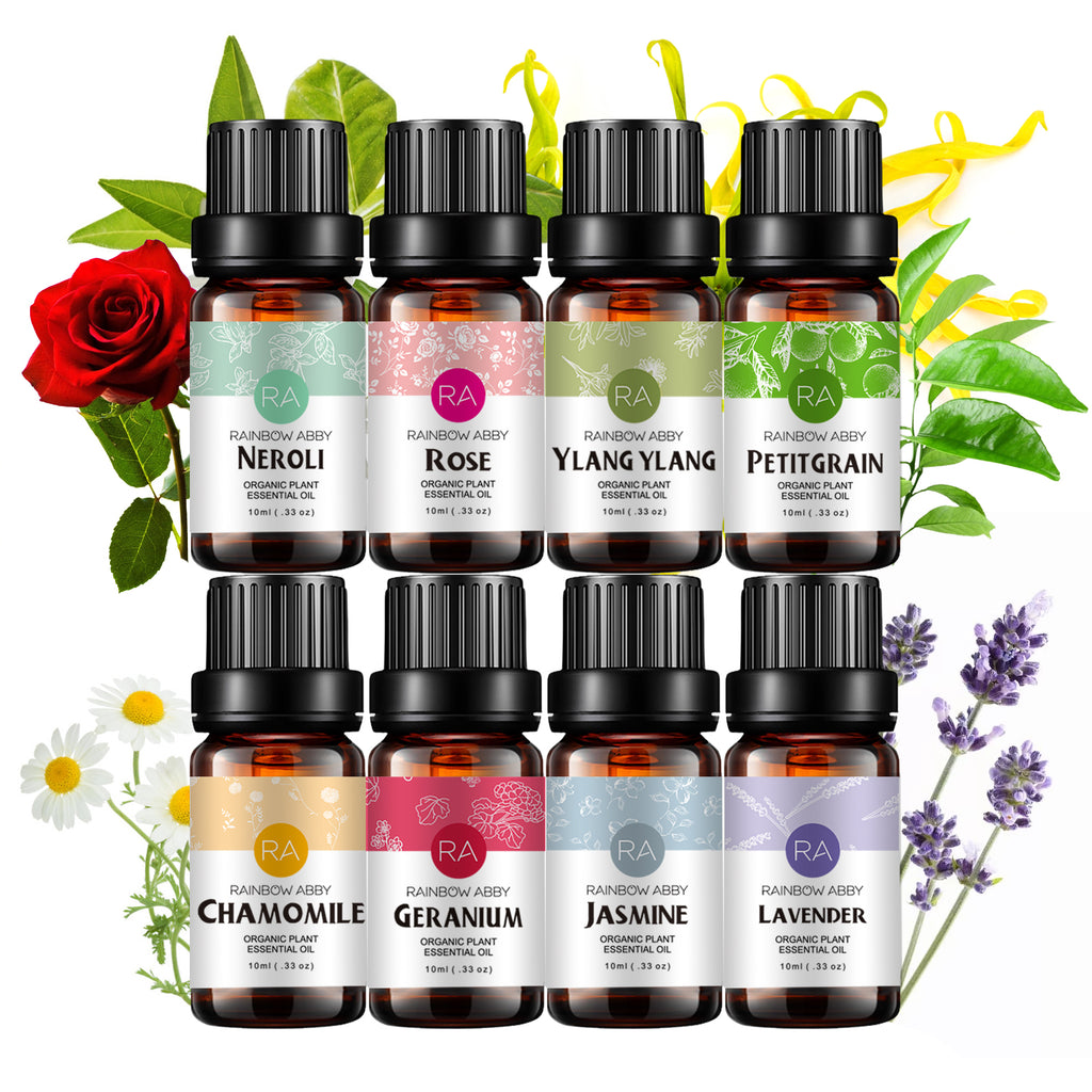 Rainbow Abby Vanilla Essential Oil 100% Pure Organic Plant Natural Flower  Essential Oil for Diffuser, Message, Skin Care, Sleep - 10ML