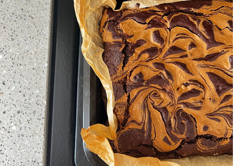 Vegan Chocolate & Walnut Brownie with Biscoff