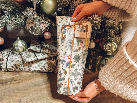 How to wrap a bottle - finished gift