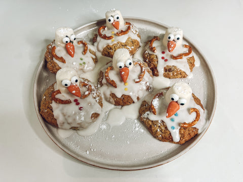 Melting snowmen cookies - Christmas baking recipes