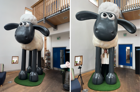Giant Shaun the Sheep at Aardman Studios