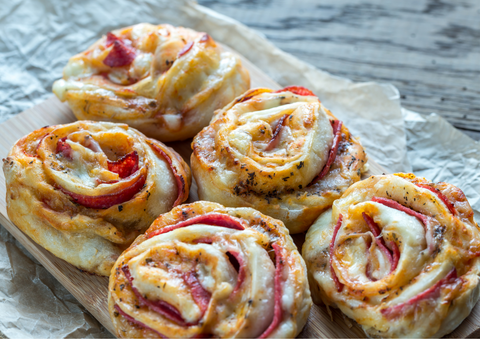 Pizza Roll recipe courtesy of The Bottled Baking Co.