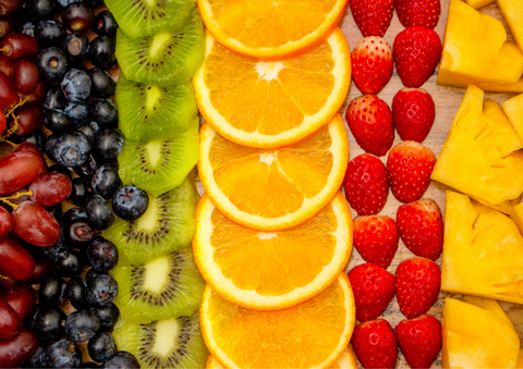 Rainbow Fruit Salad - easy recipe courtesy of The Bottled Baking Co.