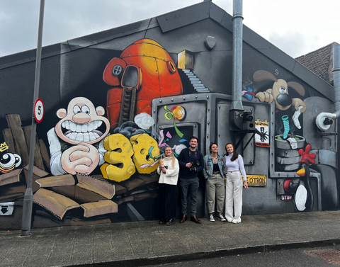 30 years of Wallace and Gromit mural