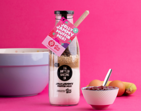 Jolly Jammy Muffin Mix Fearne & Rosie x Bottled Baking Co