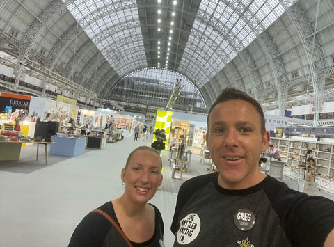 Greg and Kelly at Olympia London for Top Drawer