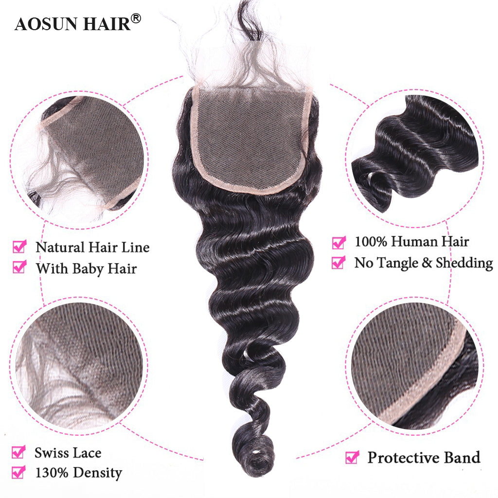 virgin hair loose wave bundles