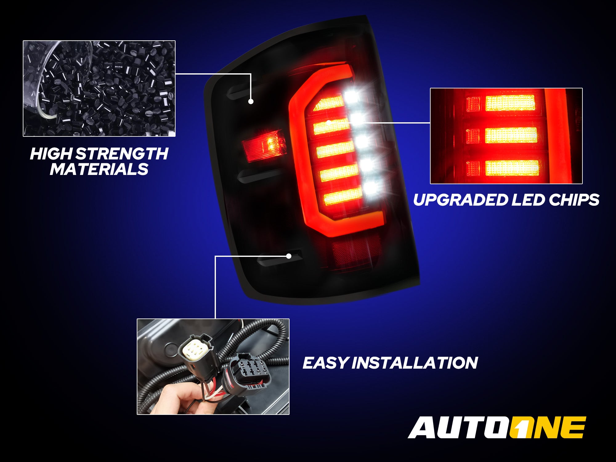 LED Tail Light Assembly For 2016 sierra 3500 hd