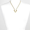 Gold Open Triangle Necklace