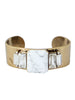 Brooklyn Howlite Cuff Bracelet - wish.list boutique