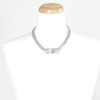 Silver ID Necklace