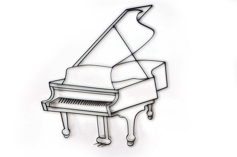 Grand Piano Metal Wall Decor And Music Wall Art All Metal Art Shop