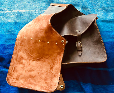 Saddle bags - suede lining
