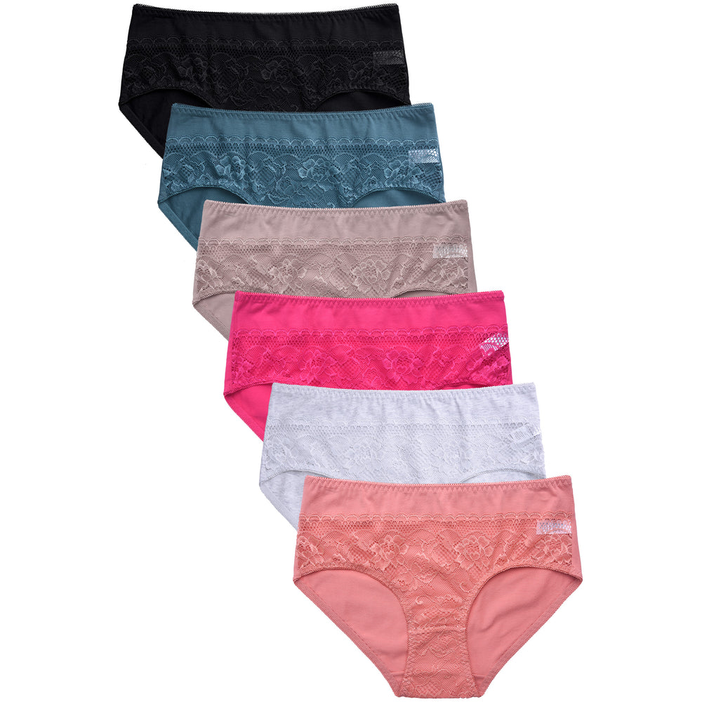 432 Wholesale Mamia Ladies Nylon Bikini Panty - at