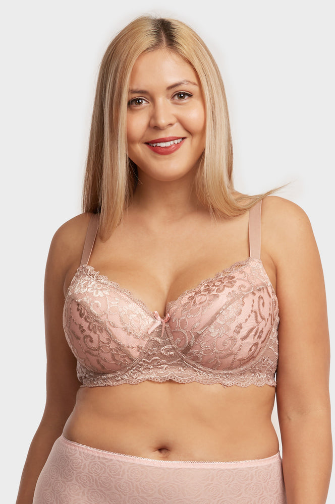 SOFRA LADIES COTTON PLAIN DDD CUP BRA, 4 HOOK (BR4208P3D1) – Uni