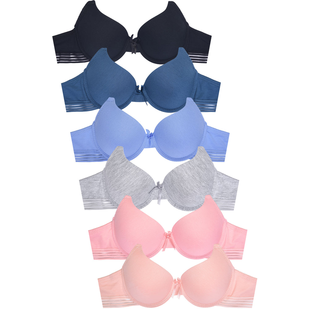 Sofra IN-BR1543N-34B 34B Intimate Set Wire Free Bra, Assorted