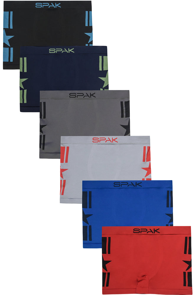 SPAK MEN'S SEAMLESS BOXER BRIEFS (MSP015) - BOX ONLY – Uni Hosiery