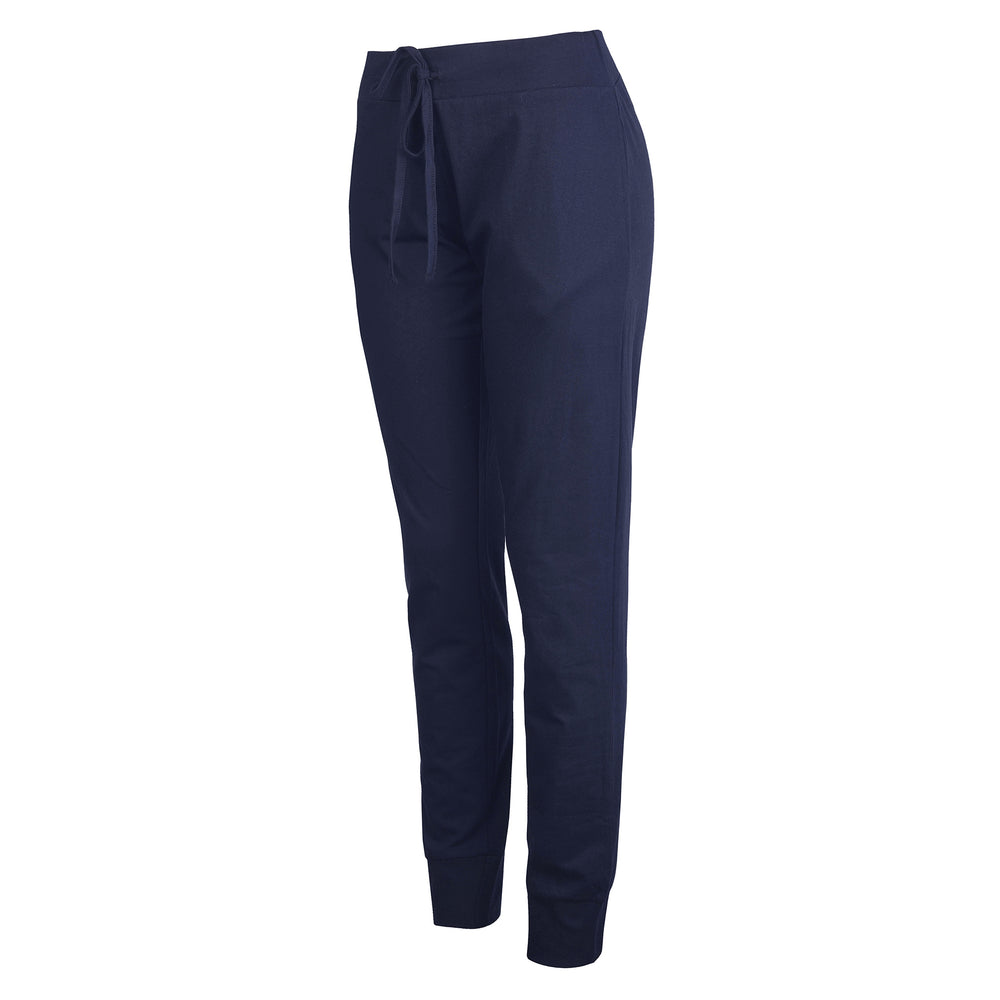 Smarty Pants women's cotton lycra bell bottom lilac color formal trouser