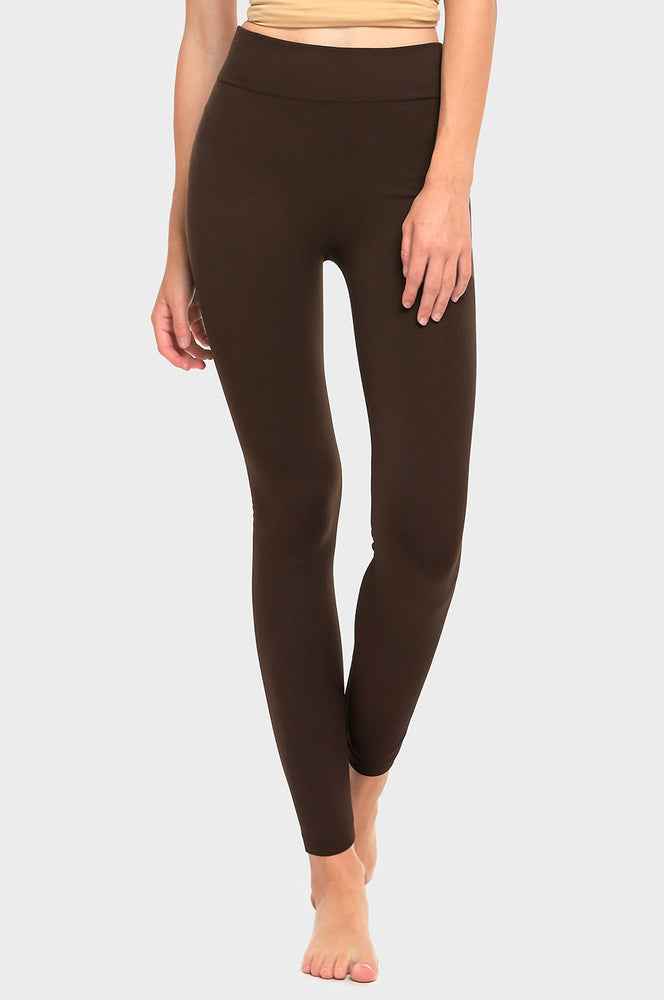 Buy MOPAS 6-pack: Seamless Fleece Lined Leggings - Stretchy Multi