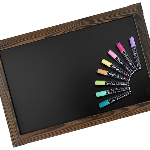chalkboard and chalk markers