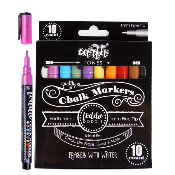 Loddie Doddie Fine Liquid Chalk Markers for Chalkboard - Erasable, Low-Odor  Chalkboard Markers Erasable, Macaron Pastels Chalk Pens 8 Count :  : Home