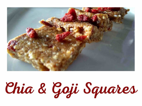 chia goji squares recipe